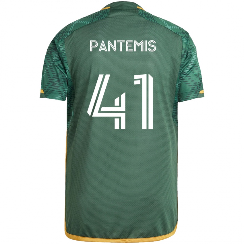 Kinder James Pantemis #41 Grün Orange Heimtrikot Trikot 2024/25 T-Shirt