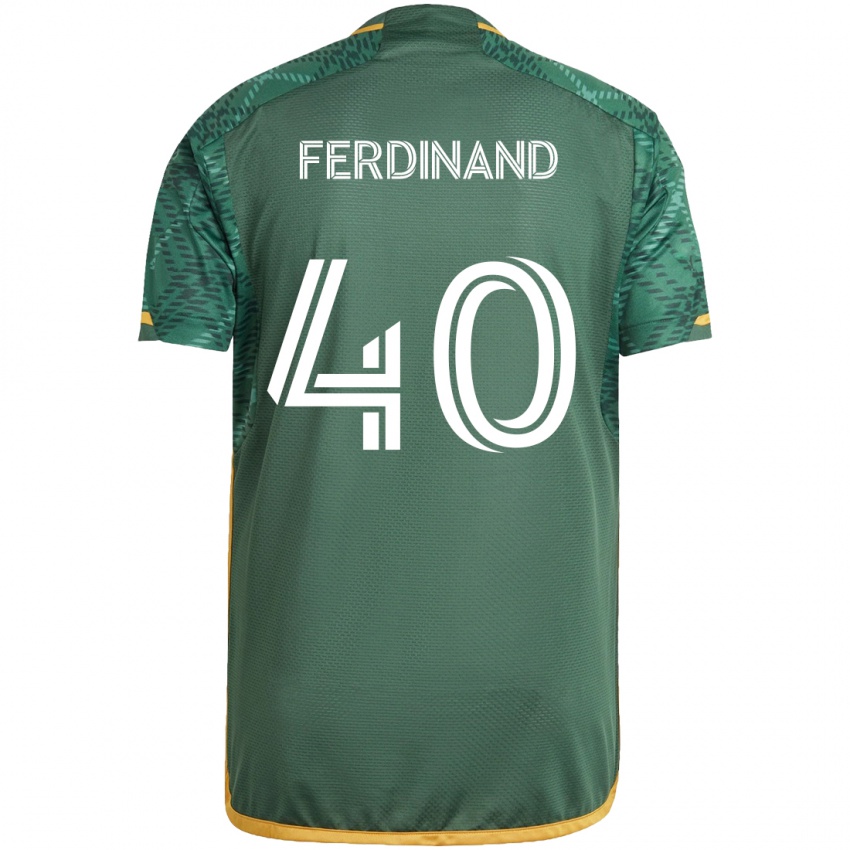 Kinder Keesean Ferdinand #40 Grün Orange Heimtrikot Trikot 2024/25 T-Shirt