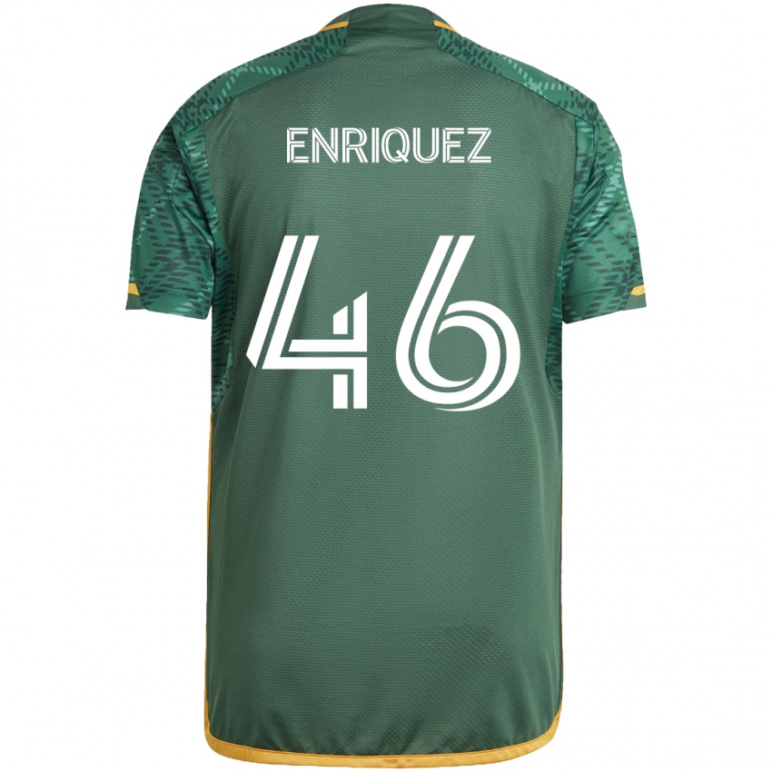 Kinder Victor Enriquez #46 Grün Orange Heimtrikot Trikot 2024/25 T-Shirt