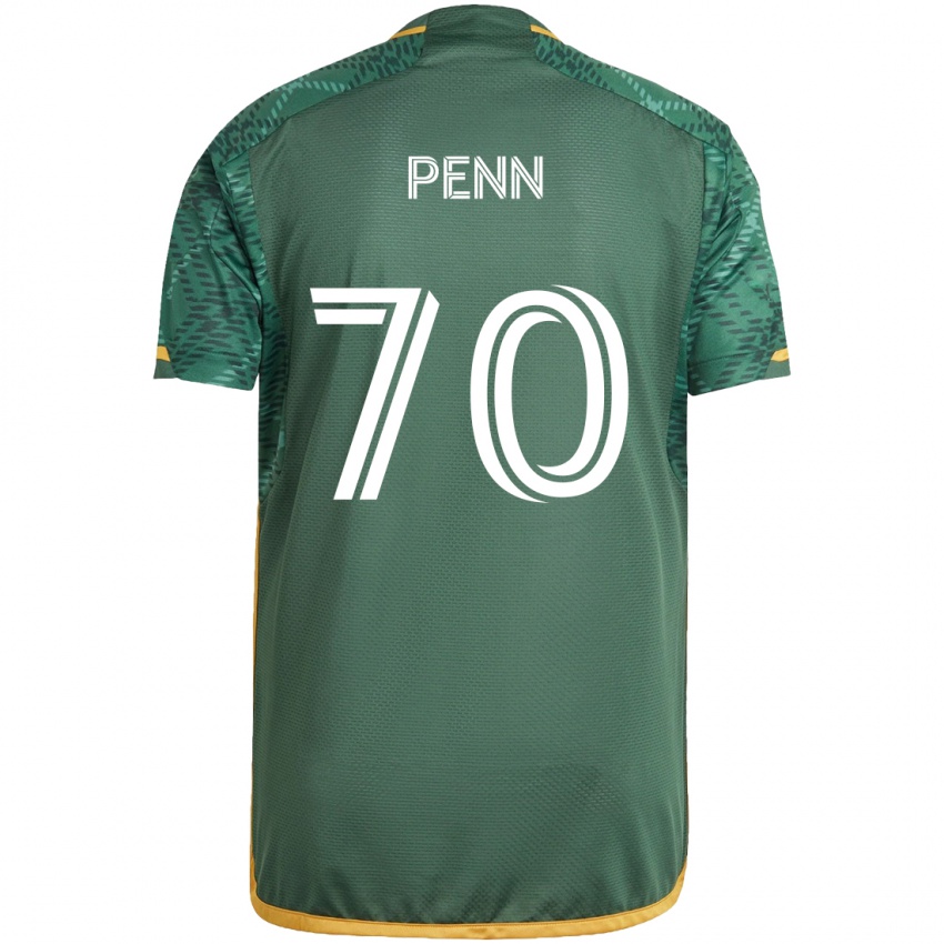 Kinder Josh Penn #70 Grün Orange Heimtrikot Trikot 2024/25 T-Shirt