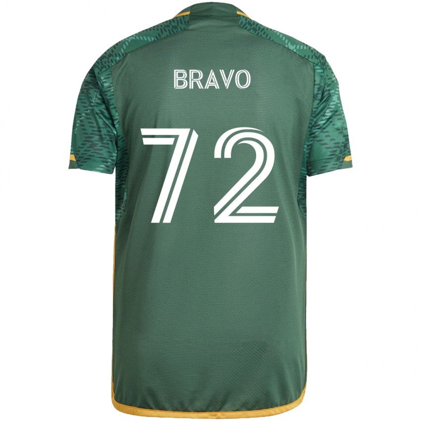 Kinder Julian Bravo #72 Grün Orange Heimtrikot Trikot 2024/25 T-Shirt