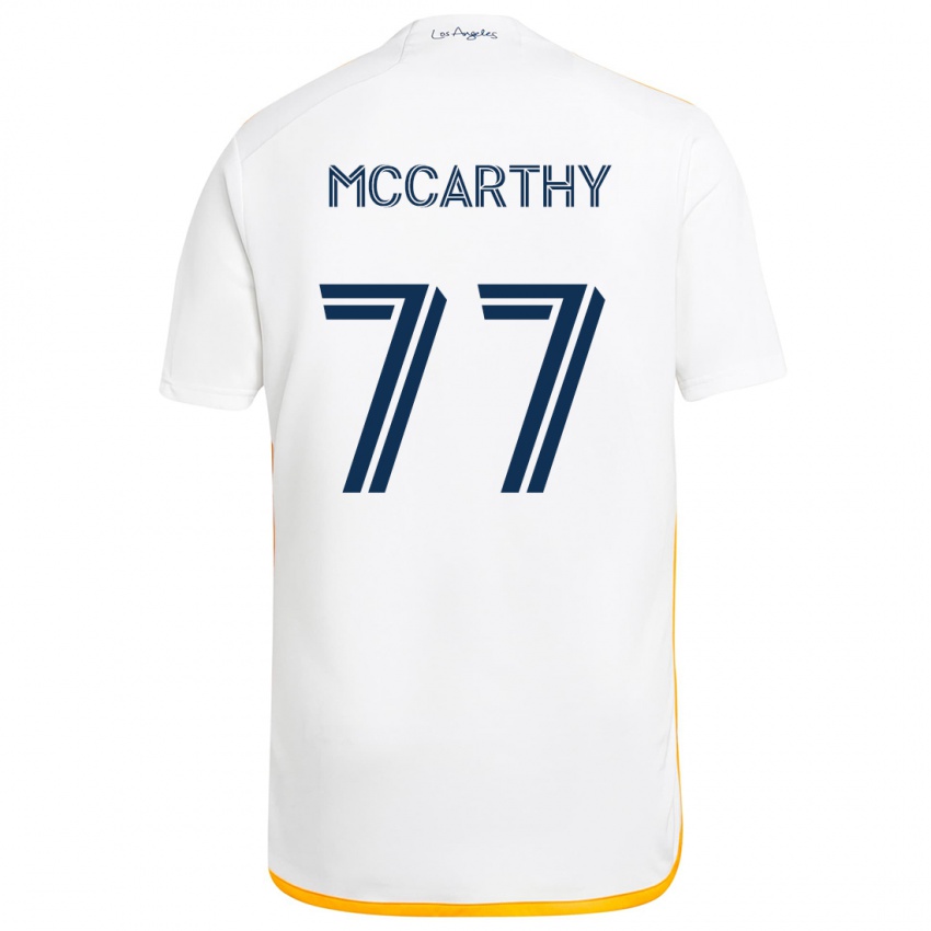 Kinder John Mccarthy #77 Weiß Gelb Heimtrikot Trikot 2024/25 T-Shirt