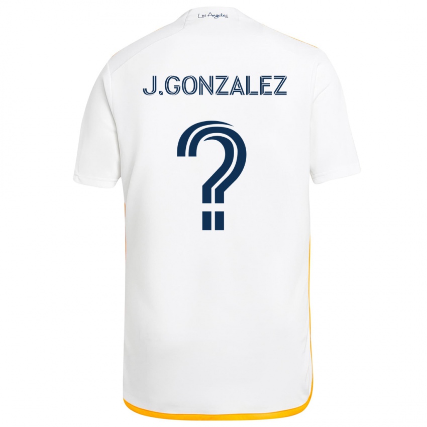 Kinder Jesse Gonzalez #0 Weiß Gelb Heimtrikot Trikot 2024/25 T-Shirt