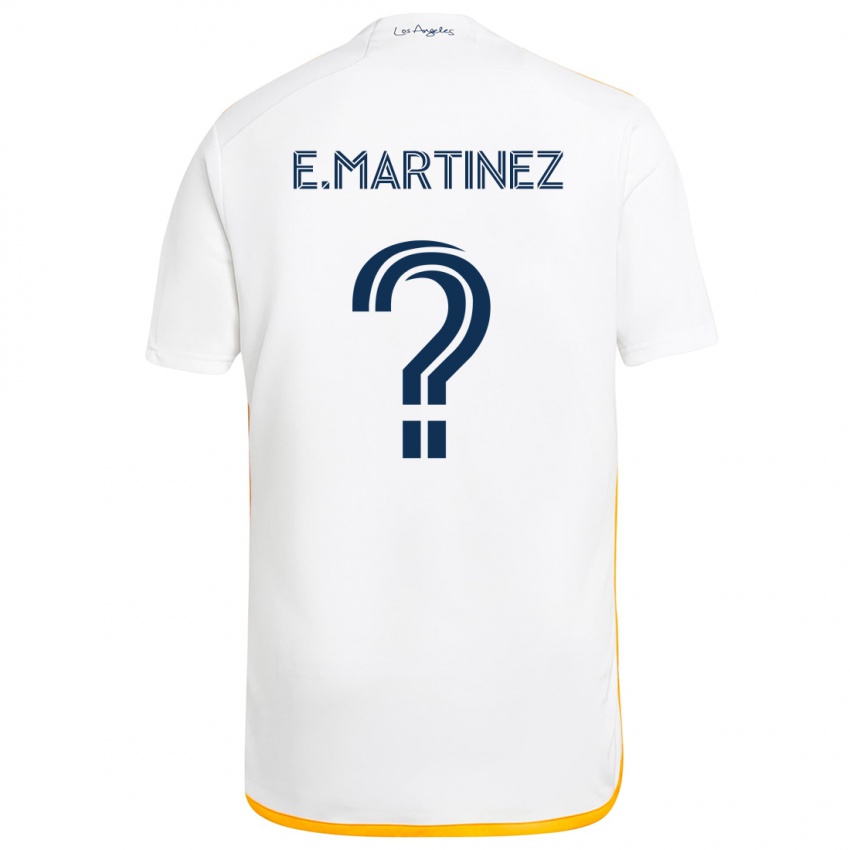 Kinder Enrique Martinez #0 Weiß Gelb Heimtrikot Trikot 2024/25 T-Shirt