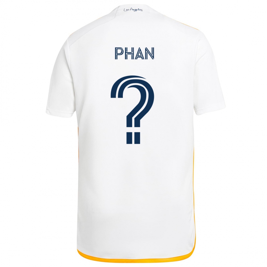 Kinder Brett Phan #0 Weiß Gelb Heimtrikot Trikot 2024/25 T-Shirt