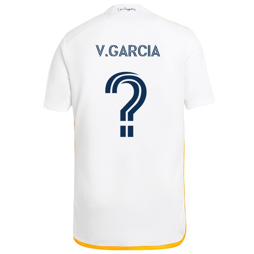 Kinder Vicente Garcia #0 Weiß Gelb Heimtrikot Trikot 2024/25 T-Shirt