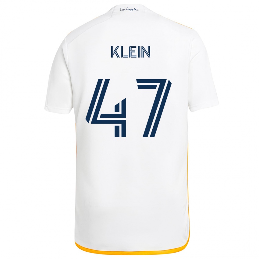 Kinder Carson Klein #47 Weiß Gelb Heimtrikot Trikot 2024/25 T-Shirt