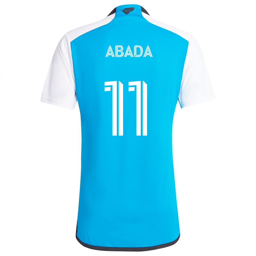 Kinder Liel Abada #11 Blau Weiss Heimtrikot Trikot 2024/25 T-Shirt