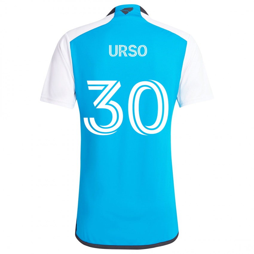 Kinder Júnior Urso #30 Blau Weiss Heimtrikot Trikot 2024/25 T-Shirt