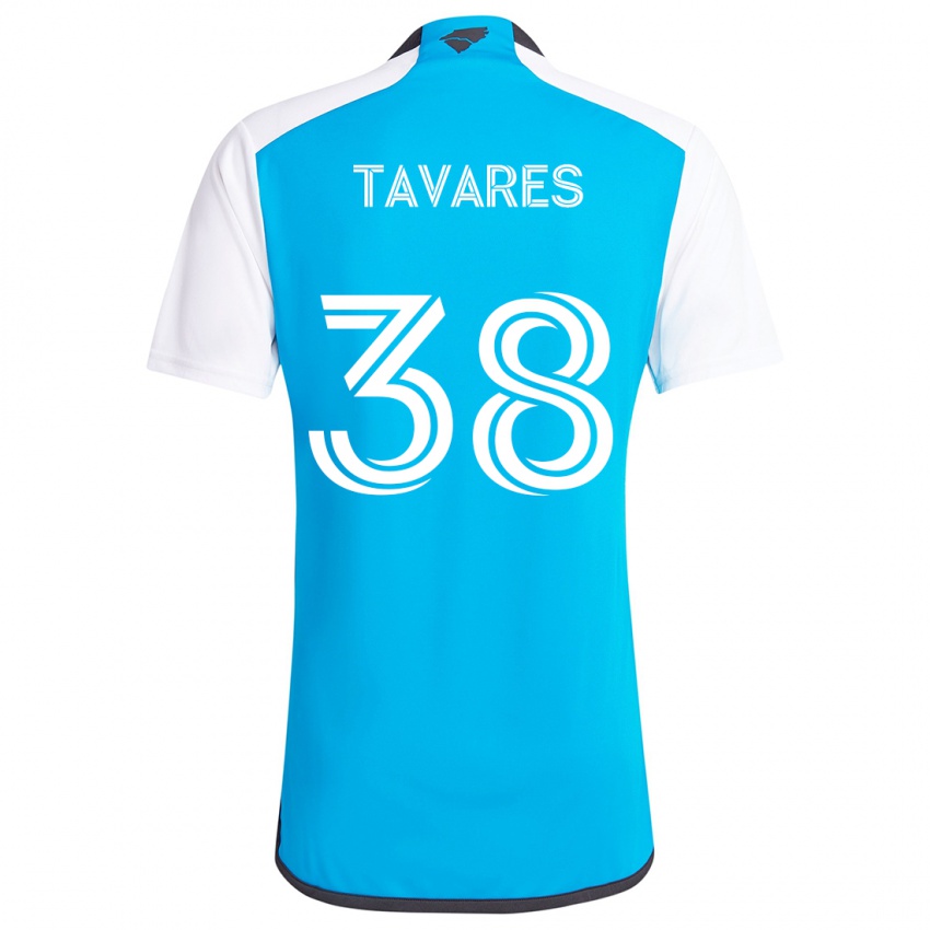 Kinder Iuri Tavares #38 Blau Weiss Heimtrikot Trikot 2024/25 T-Shirt