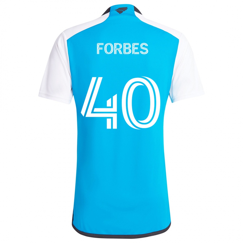 Kinder Jahlane Forbes #40 Blau Weiss Heimtrikot Trikot 2024/25 T-Shirt