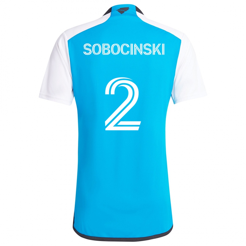 Kinder Jan Sobocinski #2 Blau Weiss Heimtrikot Trikot 2024/25 T-Shirt