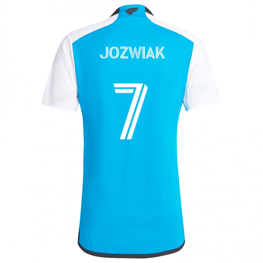 Kinder Kamil Józwiak #7 Blau Weiss Heimtrikot Trikot 2024/25 T-Shirt