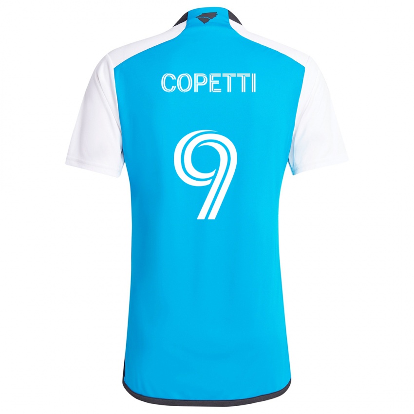 Kinder Enzo Copetti #9 Blau Weiss Heimtrikot Trikot 2024/25 T-Shirt