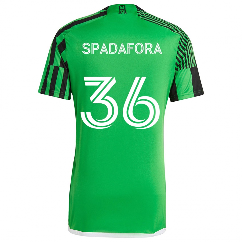 Kinder Luke Spadafora #36 Grün Schwarz Heimtrikot Trikot 2024/25 T-Shirt