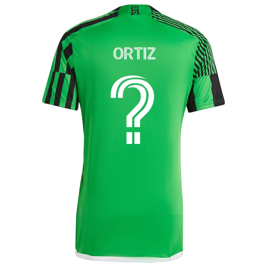 Kinder Viggo Ortiz #0 Grün Schwarz Heimtrikot Trikot 2024/25 T-Shirt