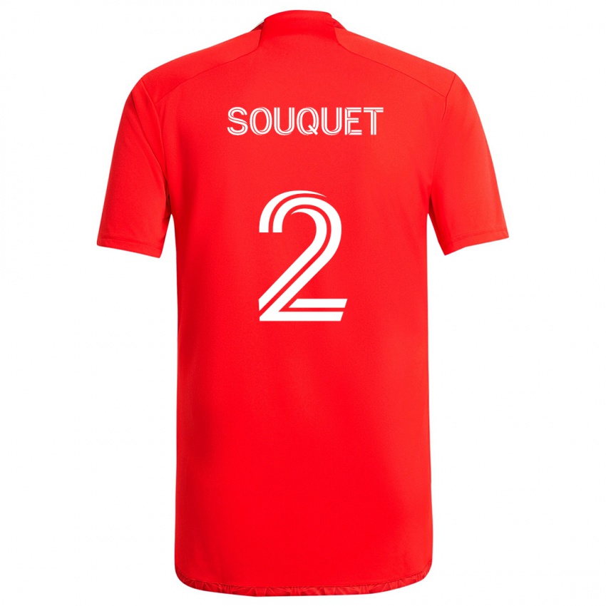 Kinder Arnaud Souquet #2 Rot-Weiss Heimtrikot Trikot 2024/25 T-Shirt