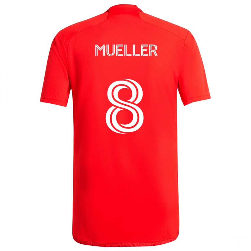 Kinder Chris Mueller #8 Rot-Weiss Heimtrikot Trikot 2024/25 T-Shirt