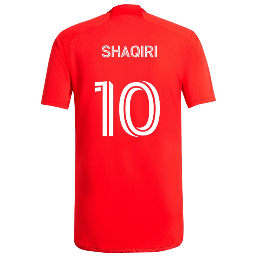 Kinder Xherdan Shaqiri #10 Rot-Weiss Heimtrikot Trikot 2024/25 T-Shirt