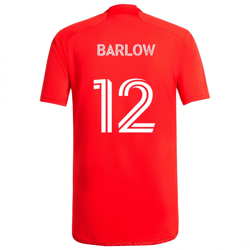 Kinder Tom Barlow #12 Rot-Weiss Heimtrikot Trikot 2024/25 T-Shirt