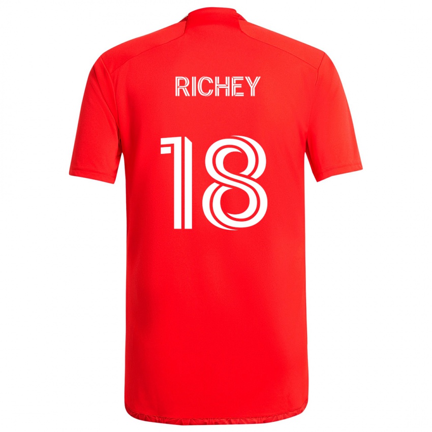 Kinder Spencer Richey #18 Rot-Weiss Heimtrikot Trikot 2024/25 T-Shirt