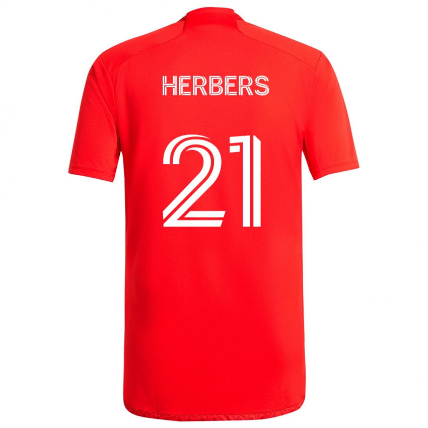 Kinder Fabian Herbers #21 Rot-Weiss Heimtrikot Trikot 2024/25 T-Shirt