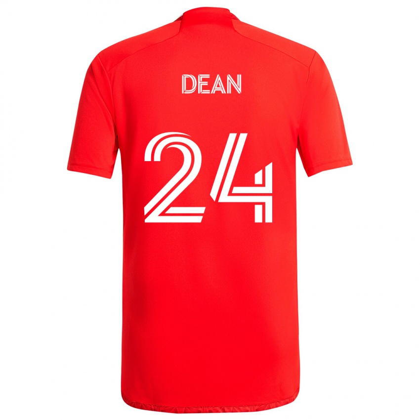 Kinder Jonathan Dean #24 Rot-Weiss Heimtrikot Trikot 2024/25 T-Shirt