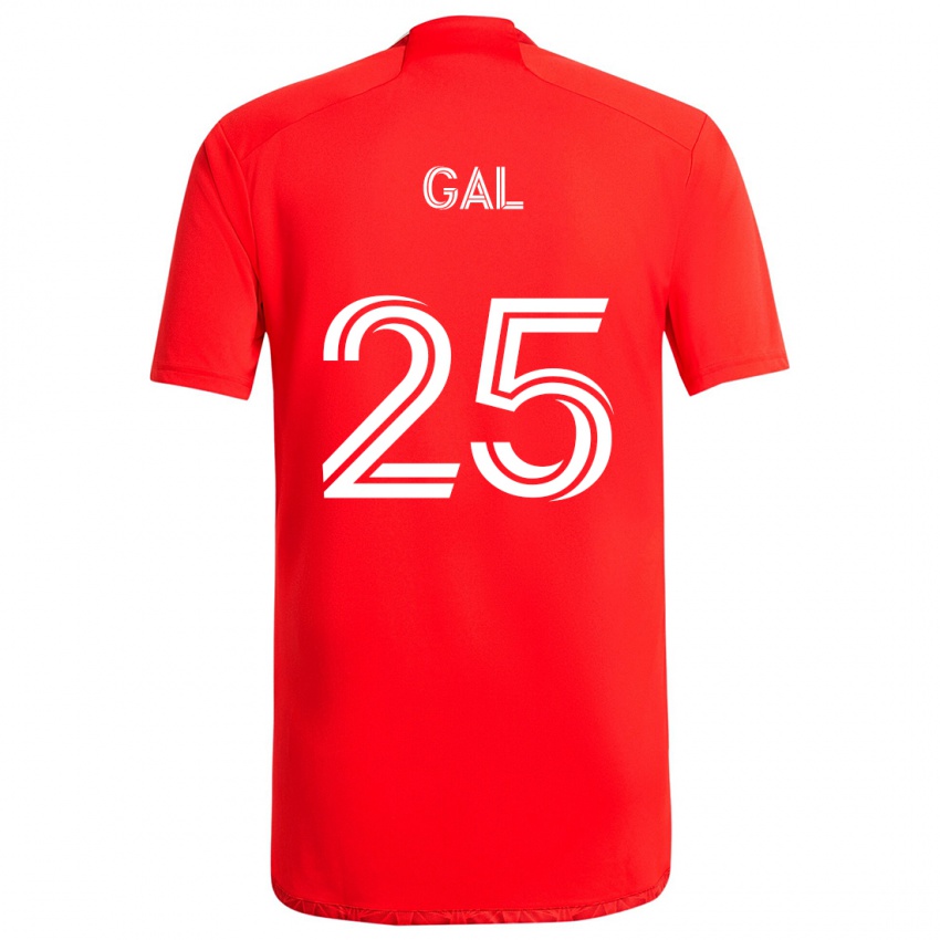 Kinder Jeff Gal #25 Rot-Weiss Heimtrikot Trikot 2024/25 T-Shirt