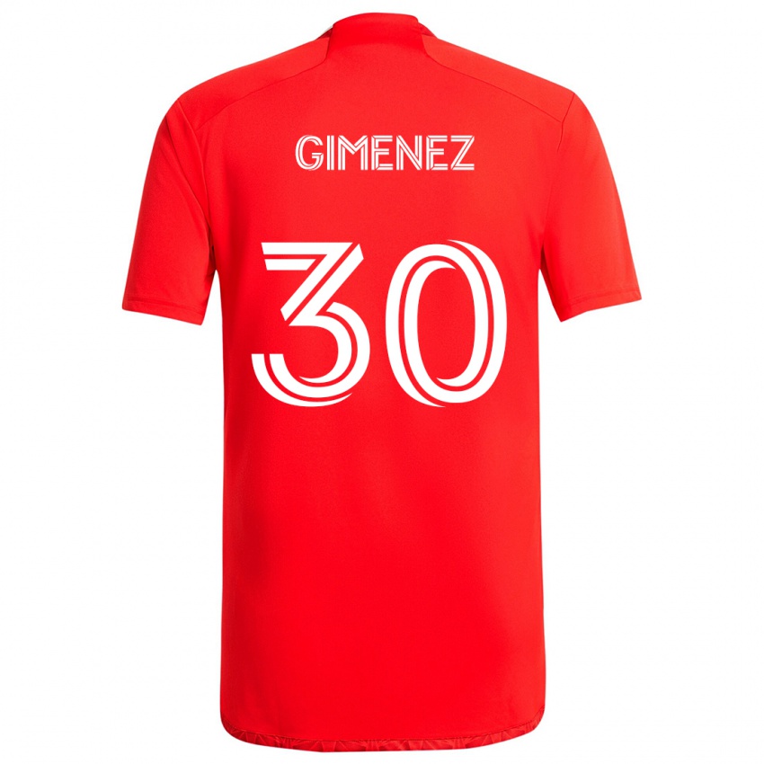 Kinder Gastón Giménez #30 Rot-Weiss Heimtrikot Trikot 2024/25 T-Shirt