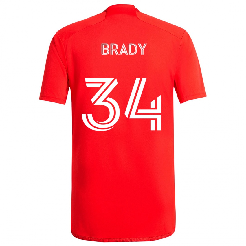 Kinder Chris Brady #34 Rot-Weiss Heimtrikot Trikot 2024/25 T-Shirt