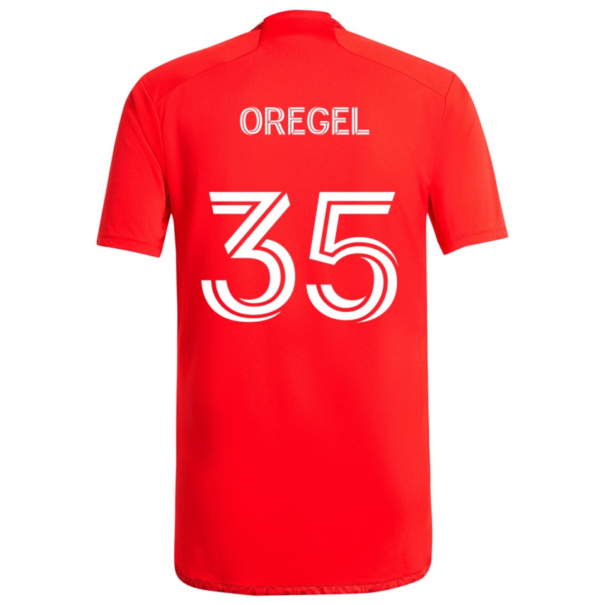 Kinder Sergio Oregel #35 Rot-Weiss Heimtrikot Trikot 2024/25 T-Shirt