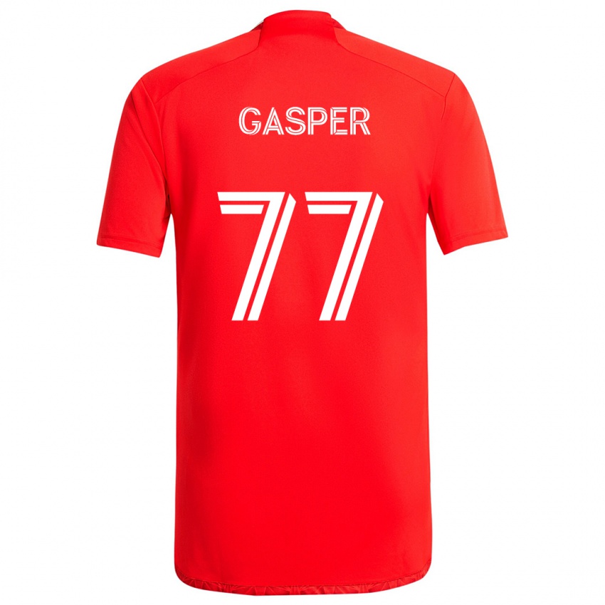 Kinder Chase Gasper #77 Rot-Weiss Heimtrikot Trikot 2024/25 T-Shirt