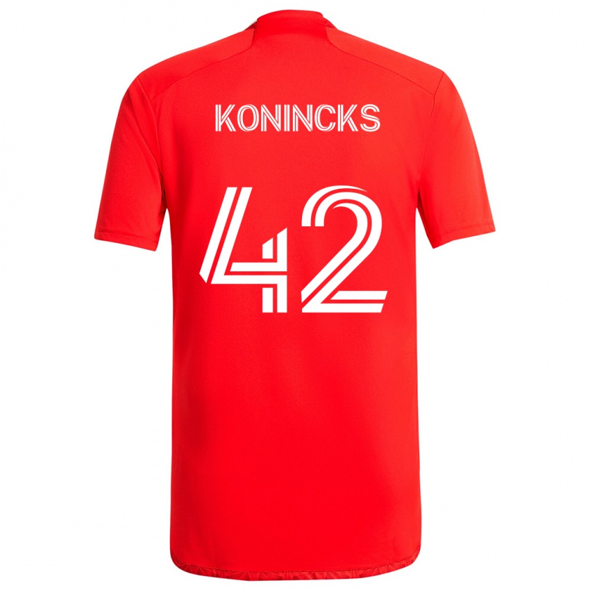 Kinder Diego Konincks #42 Rot-Weiss Heimtrikot Trikot 2024/25 T-Shirt