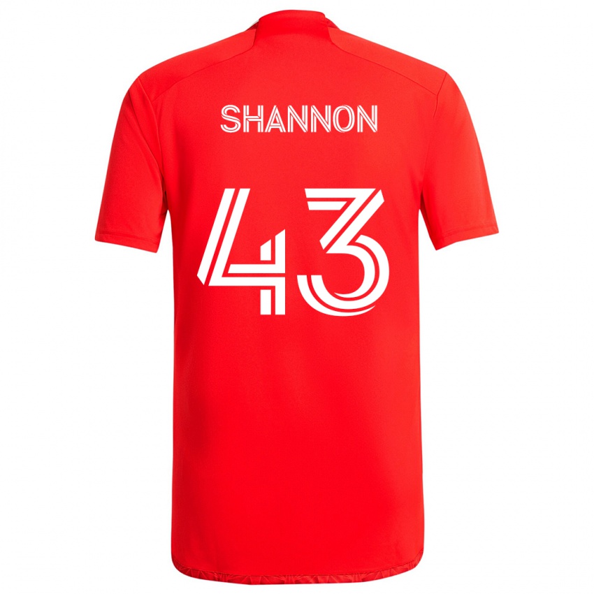 Kinder Jaylen Shannon #43 Rot-Weiss Heimtrikot Trikot 2024/25 T-Shirt