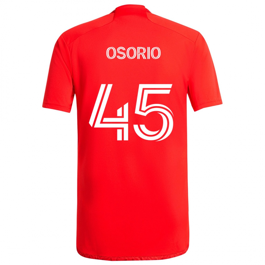 Kinder Harold Osorio #45 Rot-Weiss Heimtrikot Trikot 2024/25 T-Shirt