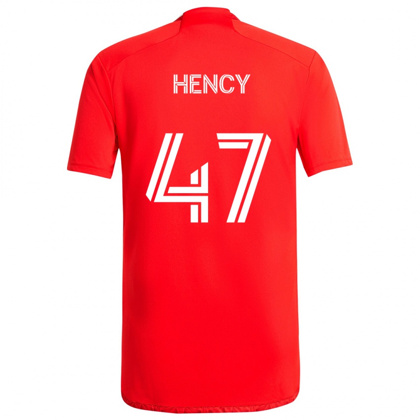 Kinder Billy Hency #47 Rot-Weiss Heimtrikot Trikot 2024/25 T-Shirt