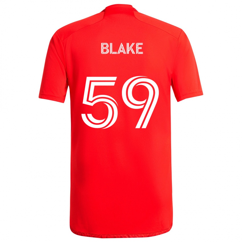 Kinder Romain Blake #59 Rot-Weiss Heimtrikot Trikot 2024/25 T-Shirt