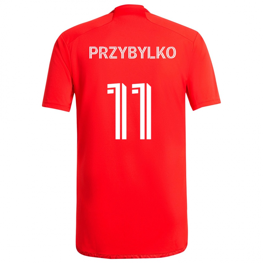 Kinder Kacper Przybylko #11 Rot-Weiss Heimtrikot Trikot 2024/25 T-Shirt