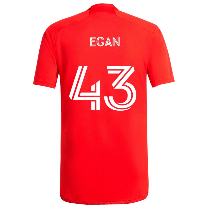 Kinder Noah Egan #43 Rot-Weiss Heimtrikot Trikot 2024/25 T-Shirt