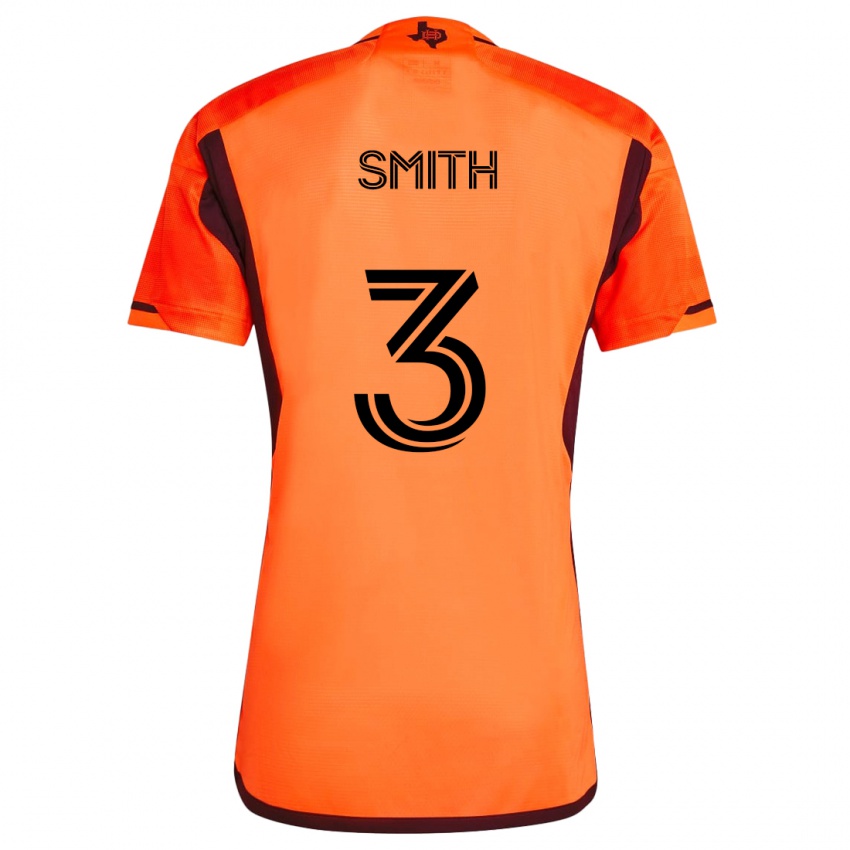 Kinder Brad Smith #3 Orange Schwarz Heimtrikot Trikot 2024/25 T-Shirt