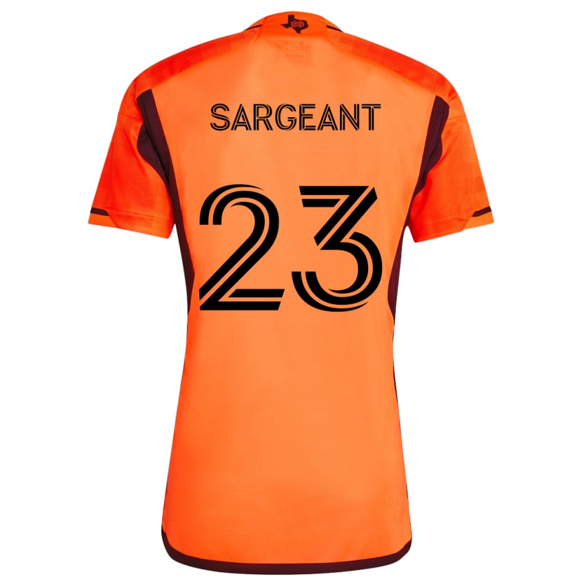 Kinder Kieran Sargeant #23 Orange Schwarz Heimtrikot Trikot 2024/25 T-Shirt