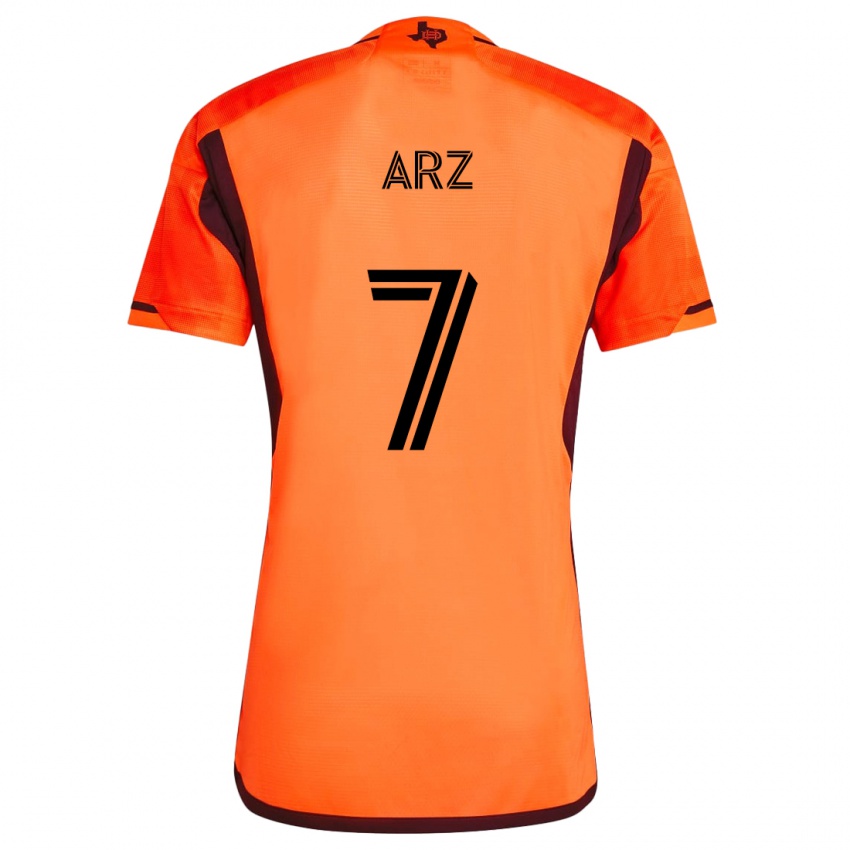 Kinder Exon Arzú #7 Orange Schwarz Heimtrikot Trikot 2024/25 T-Shirt