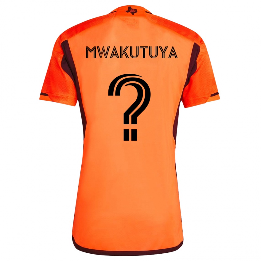 Kinder Isaac Mwakutuya #0 Orange Schwarz Heimtrikot Trikot 2024/25 T-Shirt