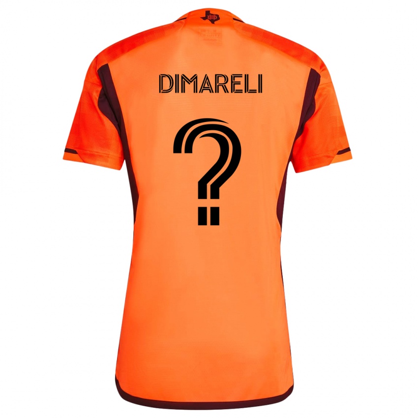 Kinder Mattheo Dimareli #0 Orange Schwarz Heimtrikot Trikot 2024/25 T-Shirt