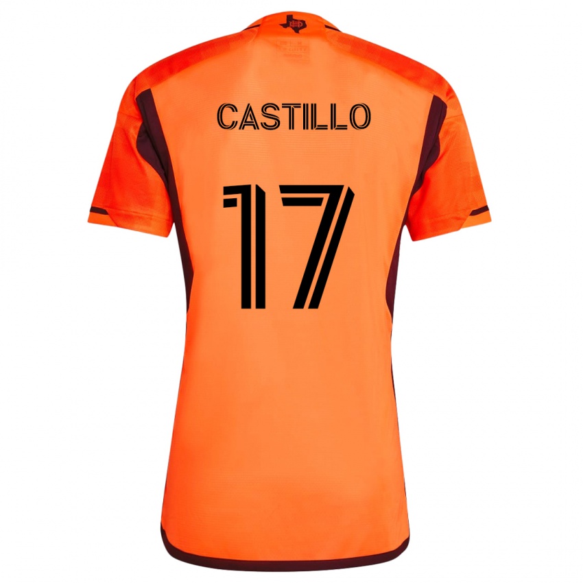 Kinder Joyner Castillo #17 Orange Schwarz Heimtrikot Trikot 2024/25 T-Shirt