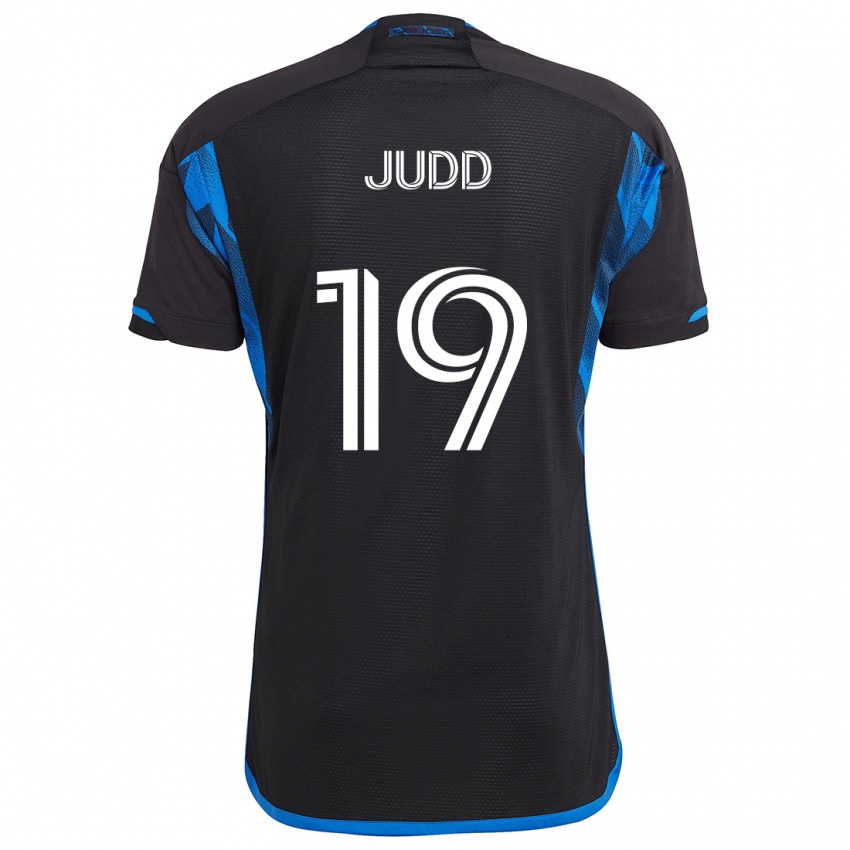 Kinder Preston Judd #19 Blau Schwarz Heimtrikot Trikot 2024/25 T-Shirt