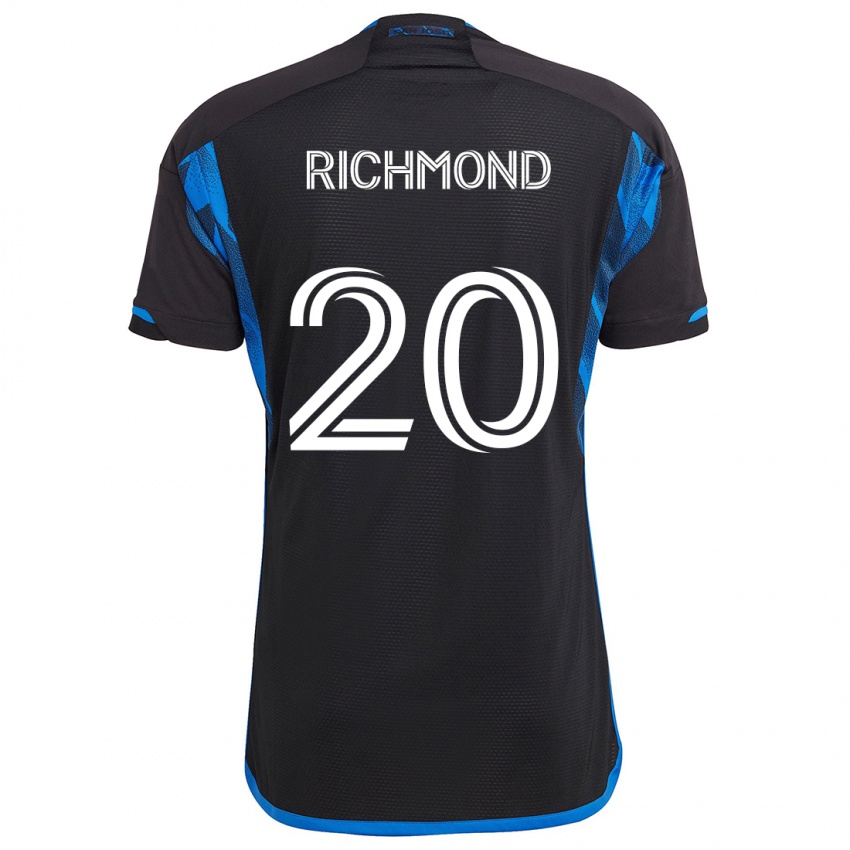 Kinder Will Richmond #20 Blau Schwarz Heimtrikot Trikot 2024/25 T-Shirt