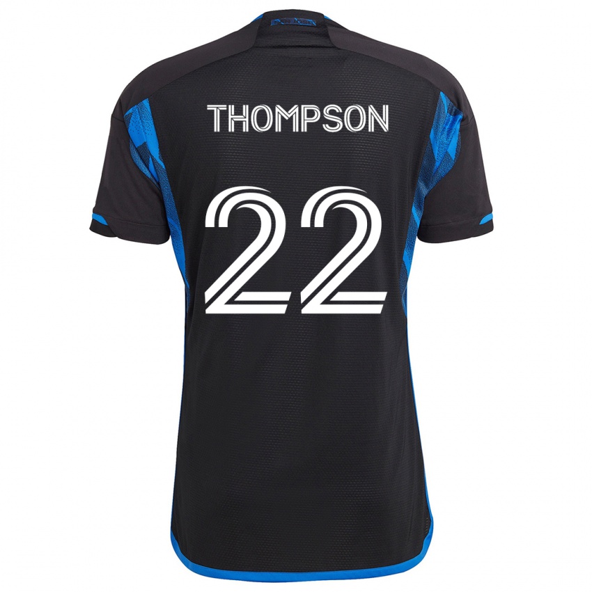 Kinder Tommy Thompson #22 Blau Schwarz Heimtrikot Trikot 2024/25 T-Shirt