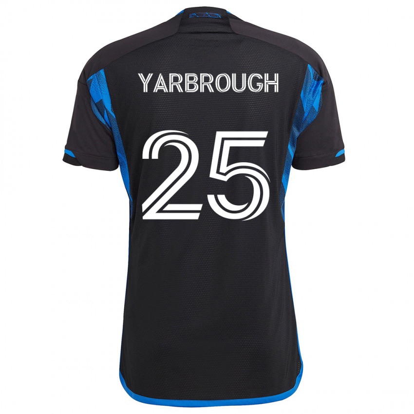 Kinder William Yarbrough #25 Blau Schwarz Heimtrikot Trikot 2024/25 T-Shirt