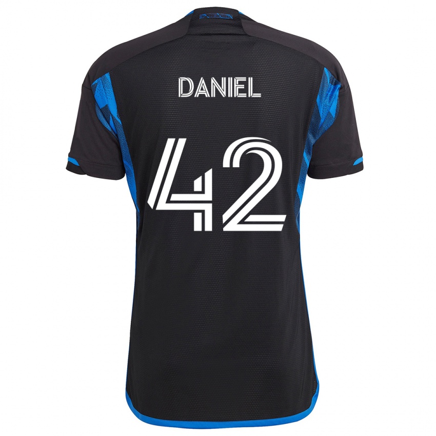 Kinder Daniel #42 Blau Schwarz Heimtrikot Trikot 2024/25 T-Shirt